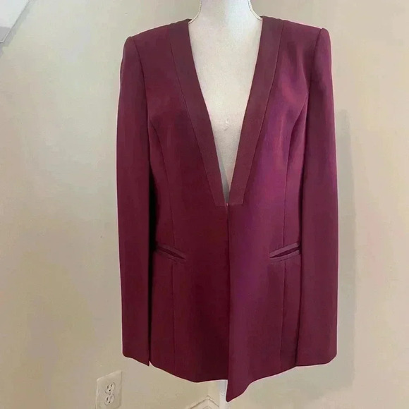 Ted Baker London Maggyy Ottoman Cape Blazer Size 3 medium) - Picture 4 of 15
